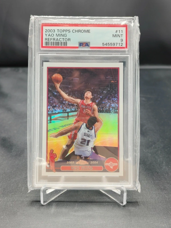 Yao Ming : Topps Chrome Refractor, recto